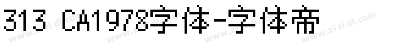 313 CA1978字体字体转换
